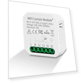 Умный контроллер для штор Tuya с Wi-Fi, двусторонний, миниатюрный, с управлением через телефон и голосом — Центры управления и контроллеры, Tuya