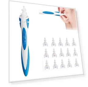 Smart Swab Ear Cleaner with 15 Replacement Parts — Wax Removal