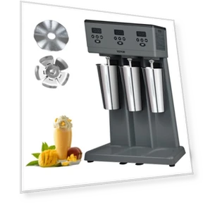 Commercial Triple Head Milkshake Maker with Stainless Steel Cups — Drink Mixers, VEVOR