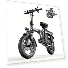 14'' Folding Electric Bicycle with Removable Battery — E-Bikes