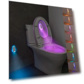 Dimmable LED Toilet Night Light with Motion Sensor — Night Lights