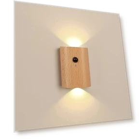 LED Night Light with Motion Sensor - USB Rechargeable, Adjustable Brightness — Night Lights, Space-Grain