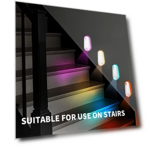 LED Night Light with Motion Sensor, 7 Light Colors, USB Rechargeable — Night Lights