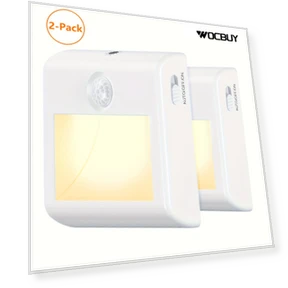 Motion Sensor Night Light, Plug In Wall Dimmable Night Lights — Night Lights, Babacom
