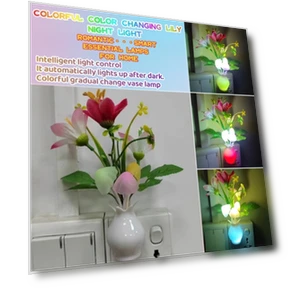 Smart LED Lily Vase Night Light — LED