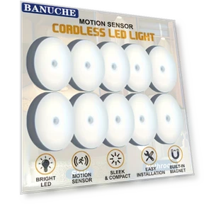 Smart LED Night Light - 10 Pack, Sensor Activated for Hallway, Closet, Bedroom — Night Lights
