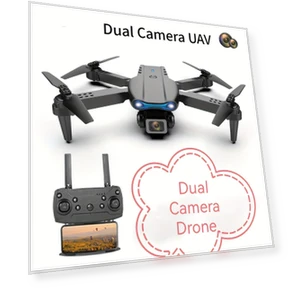 Foldable Quadcopter Drone with Wi-Fi, App Control & Obstacle Avoidance — Drones, E99
