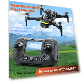 Dual 1-axis Camera Drone with Remote Control Display — Drones
