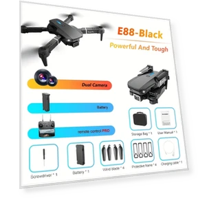 FPV Quadcopter Drone with Dual Camera, Foldable Design for Beginners — Drones