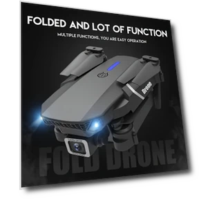 Foldable Drone with HD WiFi Dual Cameras and Obstacle Avoidance — Drones, E88