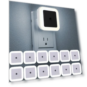 12-LED Night Light with Light Sensor, Energy Saving Plug-in for Home — Night Lights