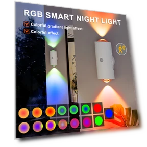 Rechargeable LED Night Light with Motion Sensor, RGB Gradient Ambient Light — Night Lights
