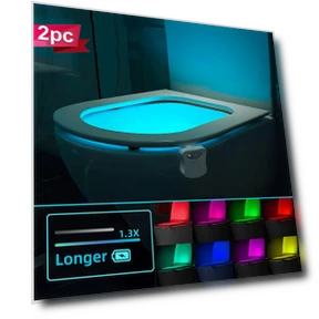 16 Colors Sensor Toilet Seat Night Light - 2 Pack — Night Lights