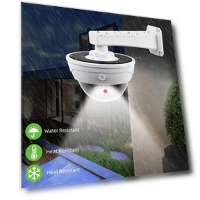 Solar Powered Motion Sensor Wall Light - 77LED, Garden Security Lamp — Outdoor Security & Flood Lighting