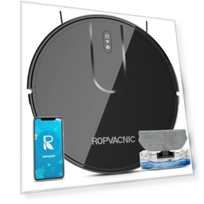 Robot Vacuum and Mop Combo with 4000Pa Suction, Self-Charging, Advanced Obstacle Avoidance — Smart Cleaning Robots, ROPVACNIC