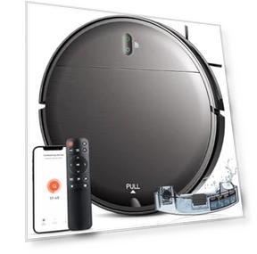 Robot Vacuum and Mop Combo with WiFi/App Control, Self-Charging, Ideal for Hard Floor, Pet Hair, Carpet — Smart Cleaning Robots, MAMNV