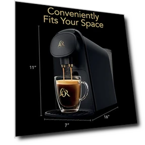 Coffee and Espresso Machine Combo with Milk Frother — Coffee & Espresso Combos, L'OR