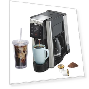 FlexBrew Advanced 5-in-1 Programmable Coffee Maker — Coffee & Espresso Combos, Hamilton Beach