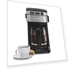 Programmable Drip Coffee Maker, 12 Cups, Front Access Easy Fill — Coffee Makers, Hamilton Beach