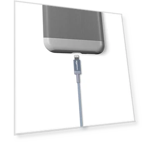 USB-A to Lightning кабель для зарядки, 2 шт., серый — Lightning, Amazon Basics