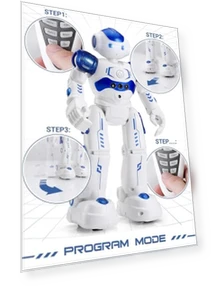 Gesture & Sensing Programmable Remote Control Smart Robot for Kids — रिमोट और ऐप-नियंत्रित खिलौने और रोबोट, KingsDragon