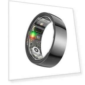 Ceramic Smart Ring with Fitness Tracker, Sleep & Heart Rate Monitor — Smart Rings, UXOXU