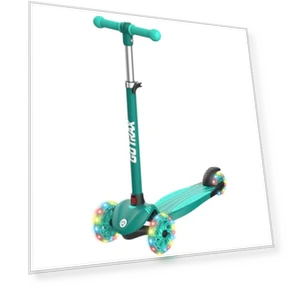 Kids Kick Scooter with LED Lighted Wheels and Adjustable Handlebars — Balance Bikes, Gotrax