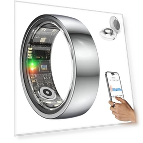 Upgraded Smart Ring Health Tracker with Sleep, Step, Heart Rate, Blood Oxygen Monitoring — Smart Rings, Shenzhen Xinzhiyan Technology Co., Ltd.