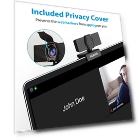 1080P Webcam with Microphone, Adjustable FOV, Zoom & Privacy Cover — Video Cameras, NexiGo