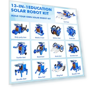 13-in-1 Education Solar Power Robots Toys for Kids — Solar Power, Bottleboom