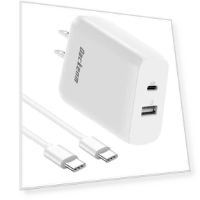 65W USB C Зарядное устройство с кабелем USB C — Адаптеры питания, Qackenm
