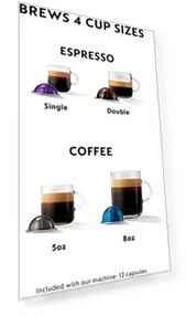 Vertuo Coffee and Espresso Maker with Aeroccino Milk Frother — Coffee & Espresso Combos, Nespresso