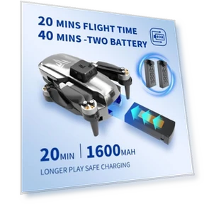 4K FPV Foldable Drone with Brushless Motor and Carrying Case — Drones, TizzyToy