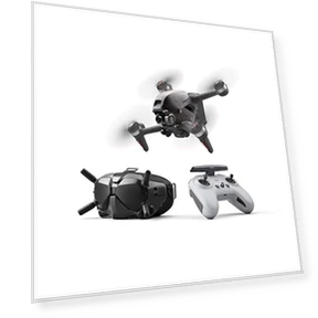 FPV Drone Combo with Remote Controller and Goggles (Renewed) — Drones, DJI