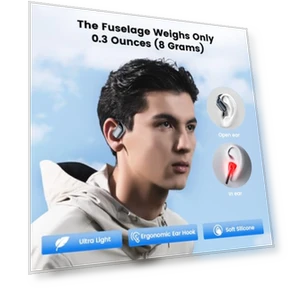 Open Wireless Bluetooth Earphones — Bluetooth Headsets, GNTOET