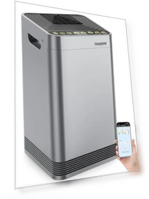 Whole House Air Purifier with 5 Stage Tower Structure, Smart Air Quality & Odor Sensors — Activated Carbon Air Purifiers, Nuwave