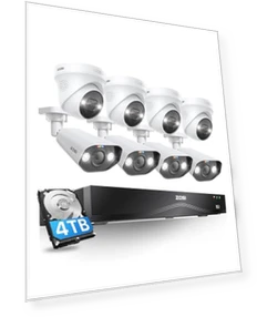 16CH 4K PoE Security Camera System — Smart Home Security, ZOSI
