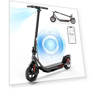 Electric Scooter with 10" Tires and 600W Peak Motor — Electric Self-Balancing Scooters, SISIGAD