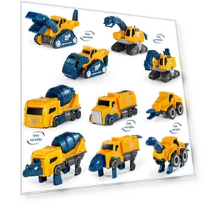 Toddler Robot Construction Vehicles Set — Construction Kits, MIEBELY