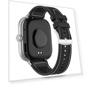 Official Buckle Hybrid Nylon Braid Silicone Watch Band — Smartwatch Straps, Xiaomi