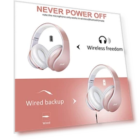 Over-Ear Bluetooth Headphones — In-Ear Headphones, ZIHNIC