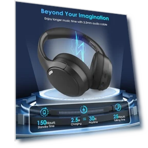 Беспроводные наушники с Hi-Fi стерео микрофоном — Внутриканальные наушники, Pointcinco