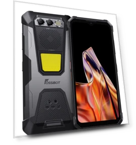 Rugged Smartphone with Camping Lights — Portable Audio Solutions, FOSSiBOT