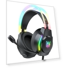 Игровая гарнитура с RGB подсветкой — Гарнитуры, ONIKUMA