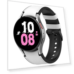 Silicone Leather Watch Band — Smartwatch Straps, Samsung