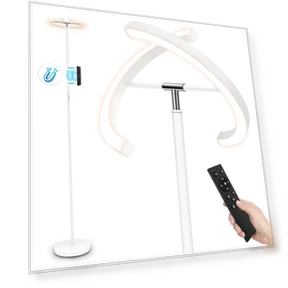 Split Floor Lamp with Reading Light — Standing Lights, FIMEI