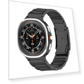 Three Beads Tortoise Buckle Titanium Steel Watch Band — Watch Straps & Bands, Samsung