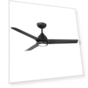 Smart Home Ceiling Fan with LED Light Kit — Ceiling Fan Wall Controls, WAC Lighting