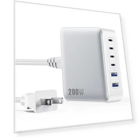Зарядная станция USB C 200W с 6 портами — Зарядные устройства, Dongguan Yuanhaoxun Technology Co., Ltd.