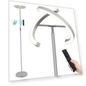 Split Floor Lamp with Reading Light — Standing Lights, FIMEI